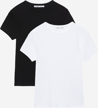 Pull&Bear Paita värissä musta / valkoinen, Tuotenäkymä