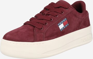 Tommy Jeans - Zapatillas deportivas bajas 'REN' en rojo: frente