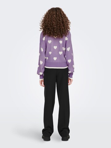 JDY Knit cardigan 'Romance' in Purple