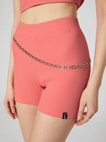 VIERVIER Skinny Shorts 'Kate' (GOTS) in Pink