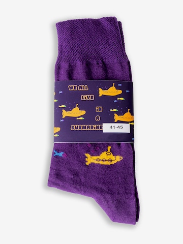 Chili Lifestyle Socken 'Banderole Leisure Socks' in Lila