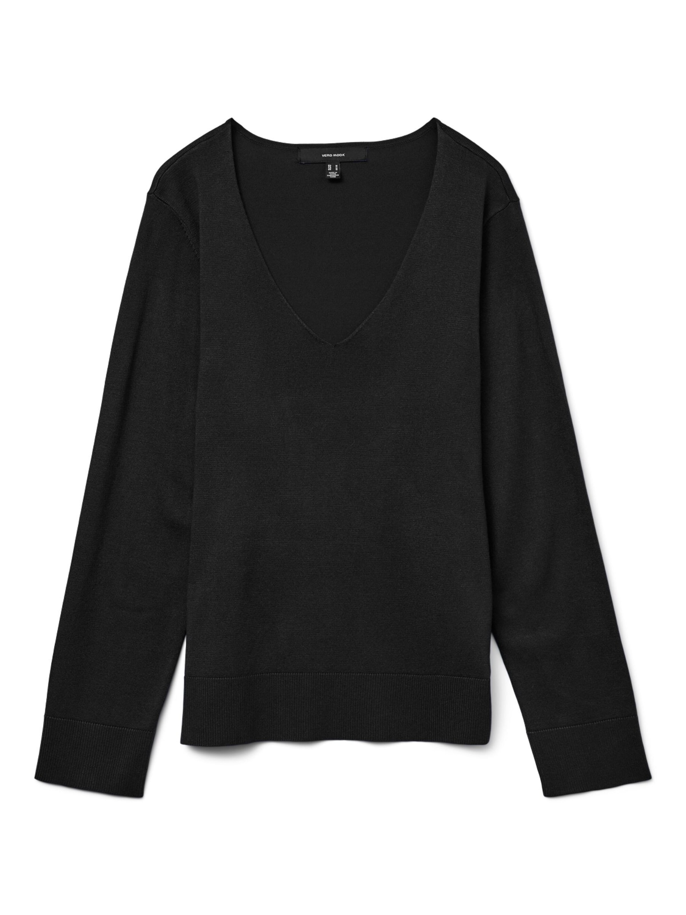 VERO MODA Pullover 'Silje' in Schwarz: Vorderseite