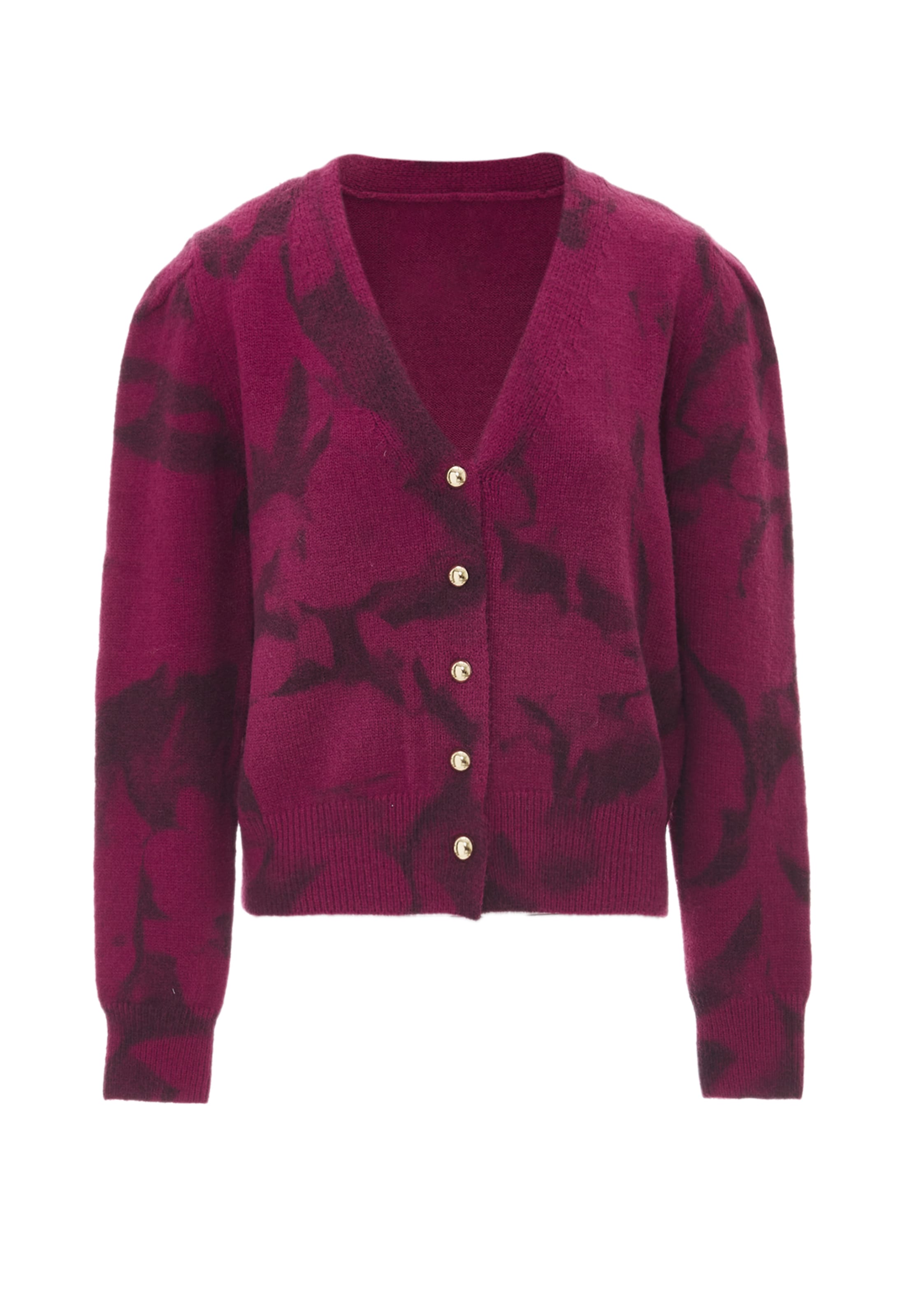 NAEMI - Casaco de malha em roxo: frente