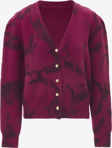 NAEMI - Casaco de malha em roxo: frente