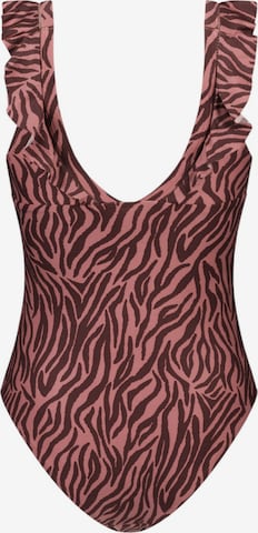 Beachlife Badedragt 'Zebra' i pink