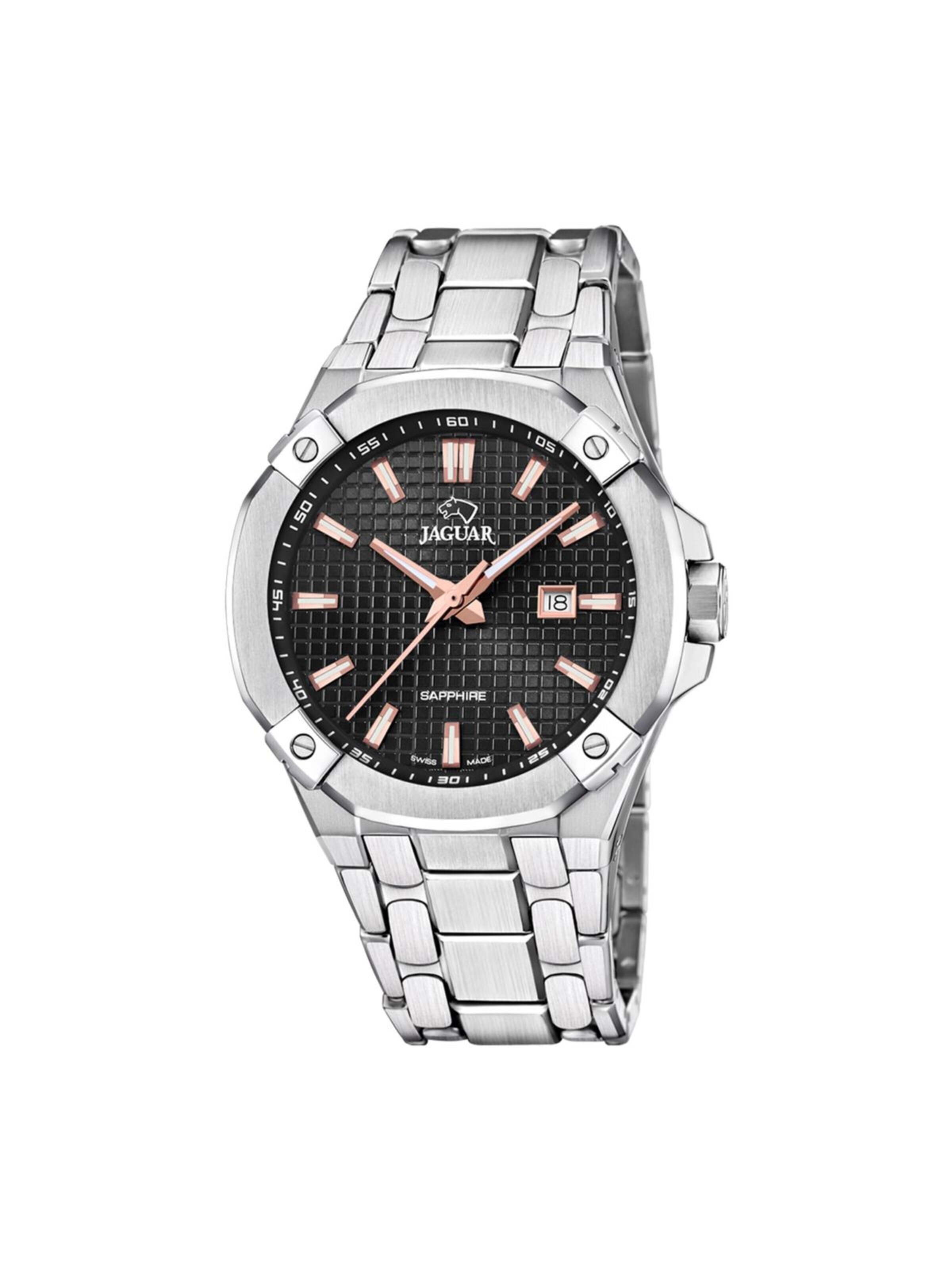 Jaguar Analoog horloge in Zwart: voorkant