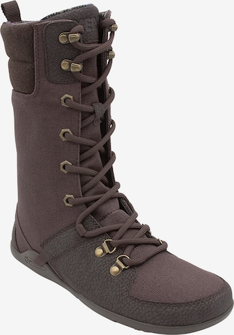 Xero Shoes Lace-Up Boots 'Mika' in Brown: front