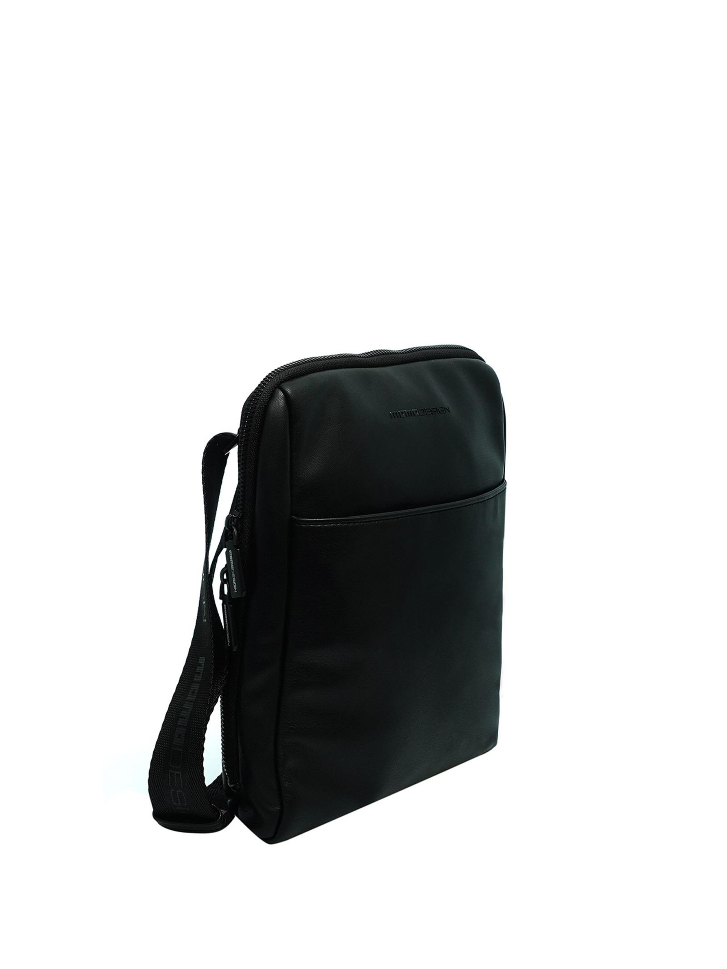 Borsa a tracolla 'Borsa a Tracolla Uomo Momo Design Poliestere Chiusura Zip 24x28cm' di Momo Design in nero
