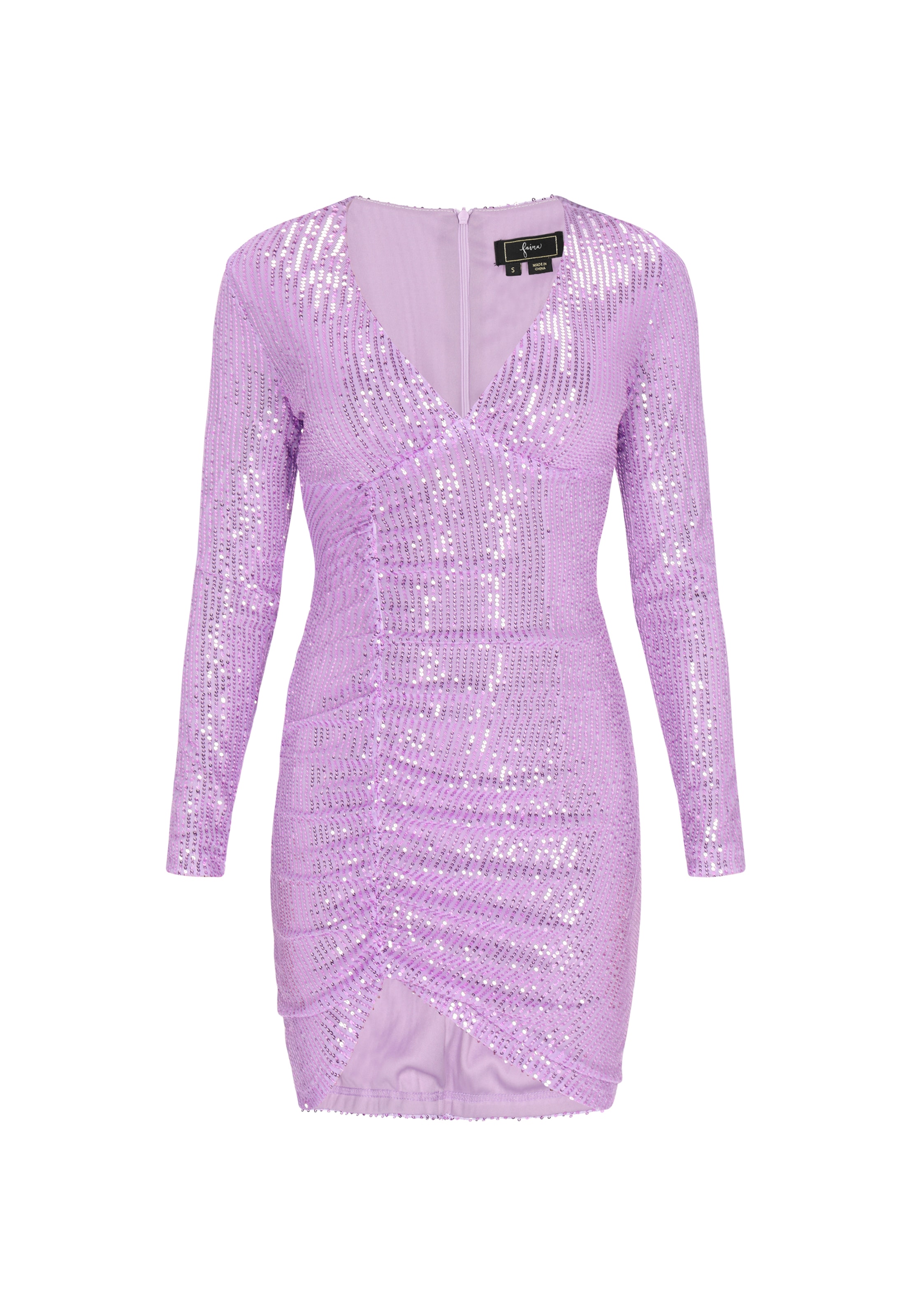 fainaKoktel haljina - ljubičasta boja: prednji dio