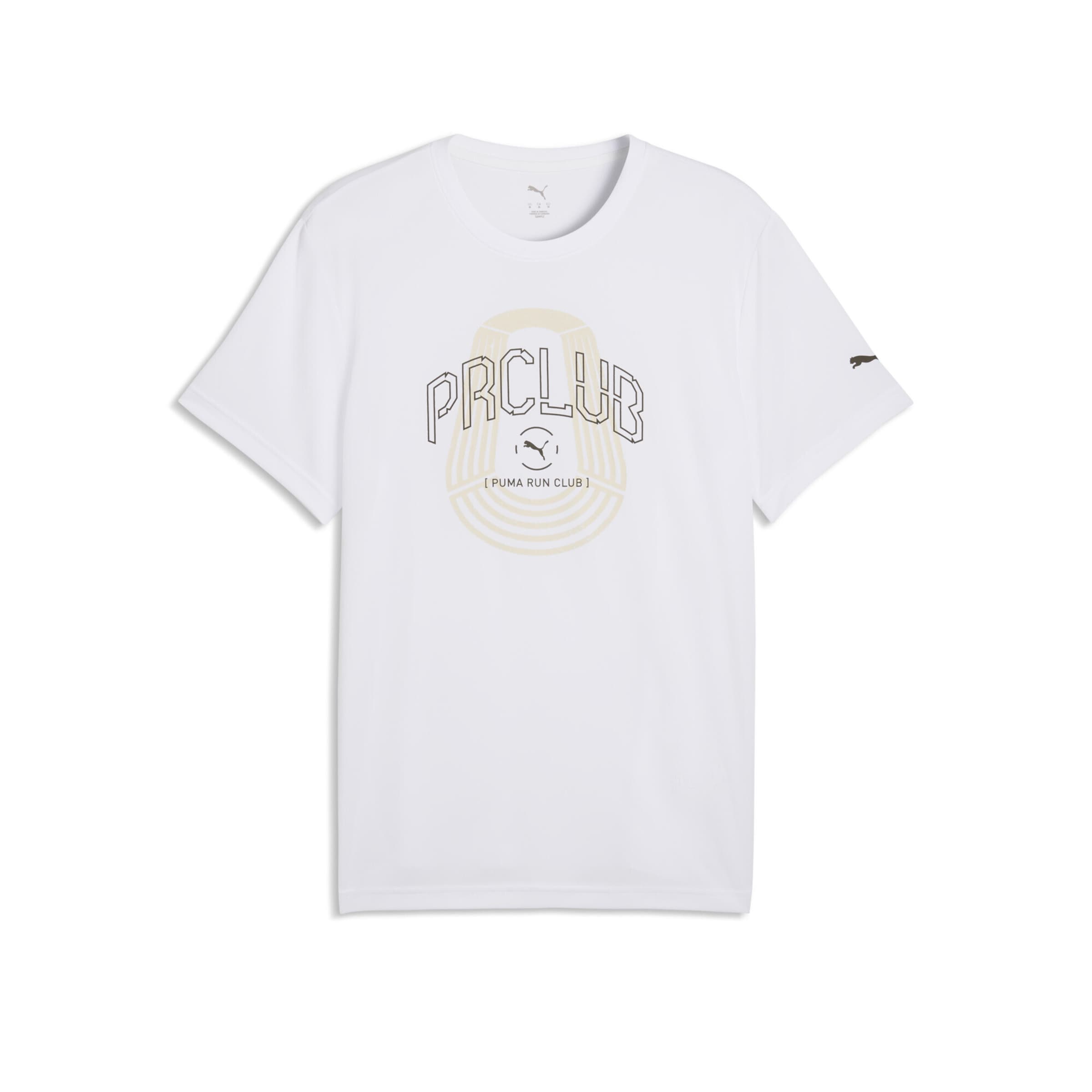 PUMA Performance shirt 'Run Club' in White: front