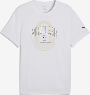 PUMA Performance shirt 'Run Club' in White: front