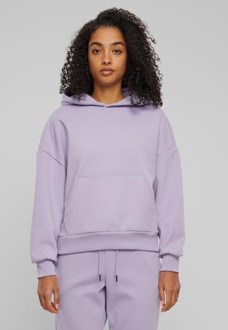 Urban Classics Sweatshirt in Purple: front