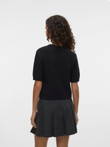 VERO MODA Gebreid vest 'VMHarper' in Zwart