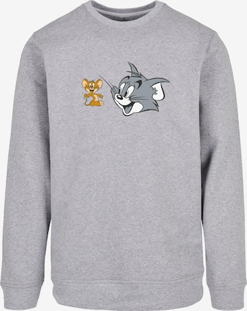 ABSOLUTE CULT Sweatshirt 'Tom And Jerry - Simple Heads' in Grijs: voorkant
