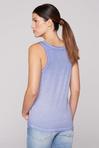 Soccx Sommertop Oil Dyed mit Print in Lila