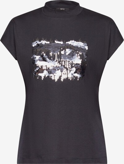 Esprit Collection Тениска в сиво / черно / бяло, Преглед на продукта
