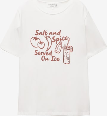 Pull&BearMajica - bijela boja: prednji dio