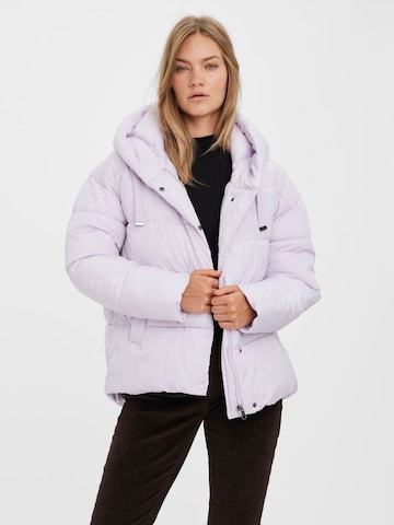 VERO MODA Winter Jacket in White: front