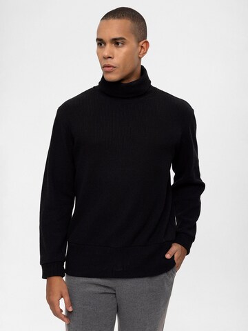 Pull-over Antioch en noir : devant