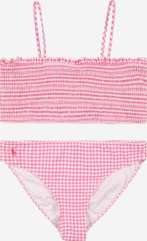 Polo Ralph Lauren Bikini 'GINGHAM' in Pink: front