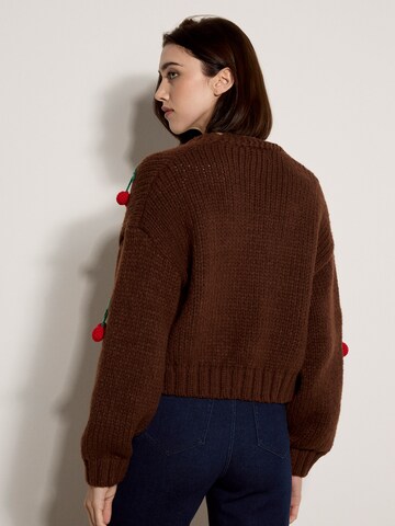 Apricot Knit cardigan ' ' in Brown