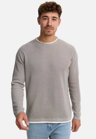 Pull-over 'Villads' INDICODE JEANS en gris : devant