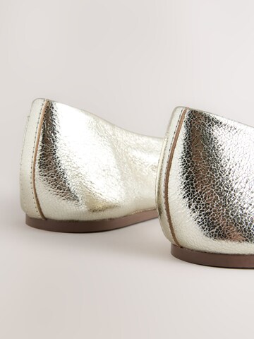 Next Ballet Flats in Gold
