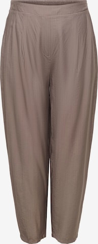 Barrel Pantalon à pince 'CARJoanna' ONLY Carmakoma en marron : devant