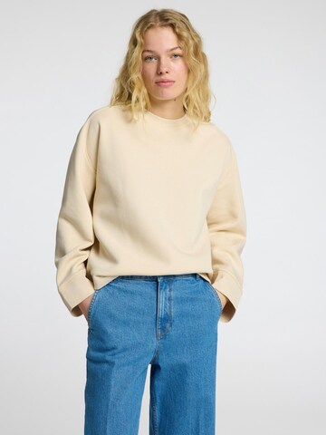 SELECTED Sweatshirt in Beige: front