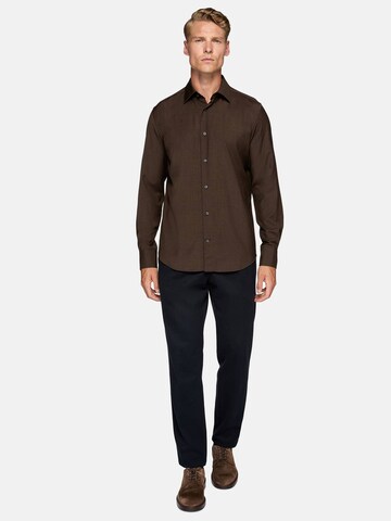 Coupe regular Chemise Boggi Milano en marron