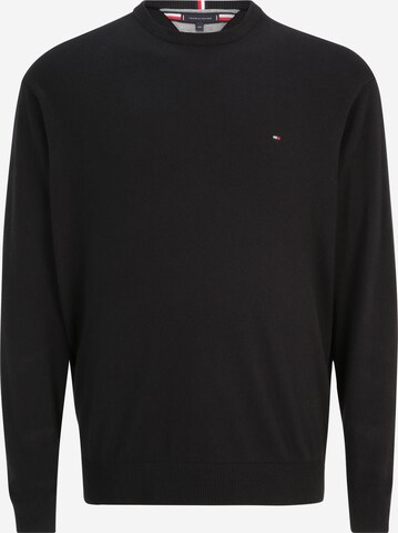 Pull-over Tommy Hilfiger Big & Tall en noir : devant