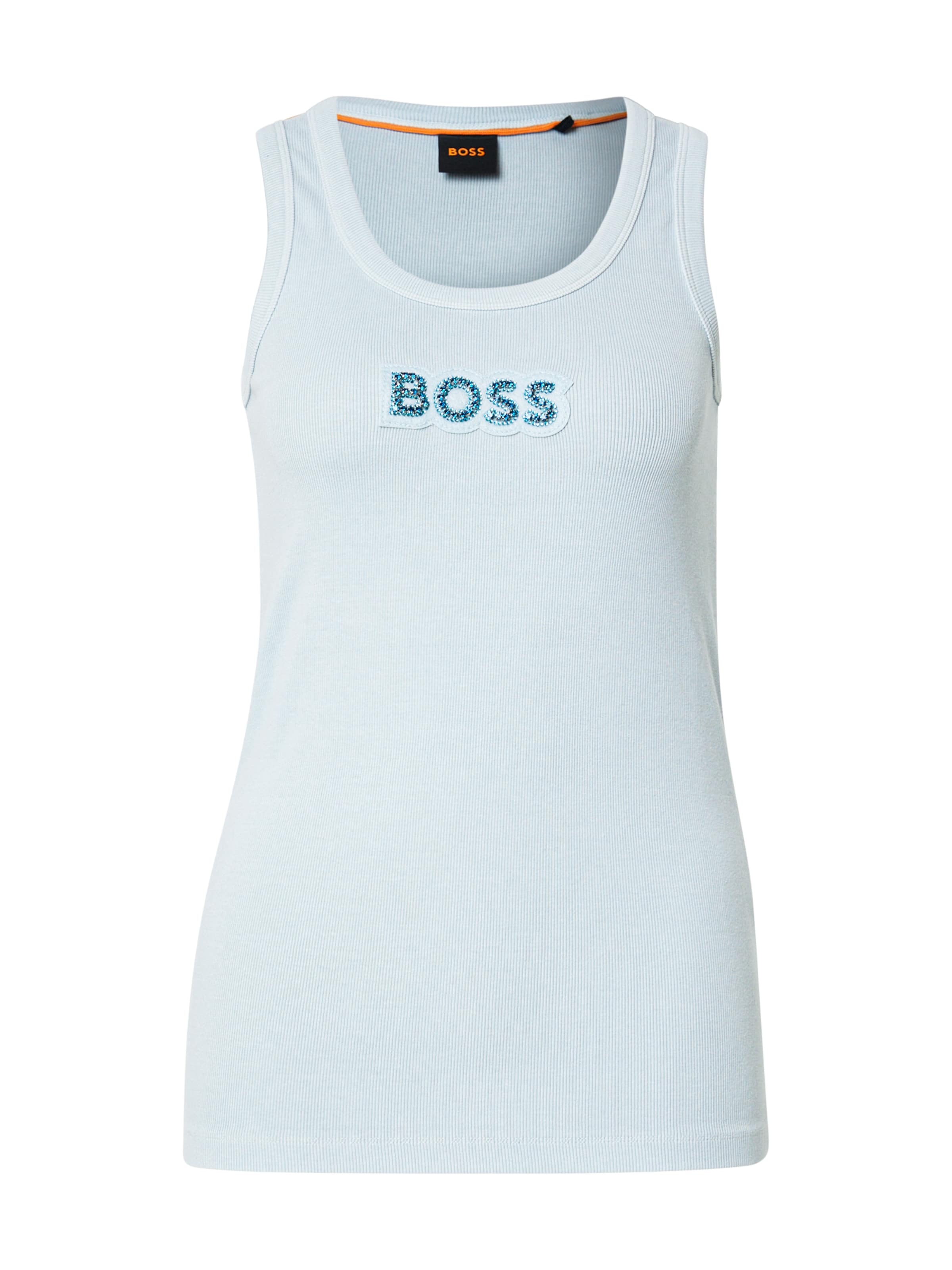 BOSS Top 'Ematite2' in Blau: Vorderseite