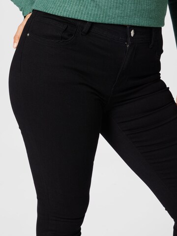 ONLY Carmakoma Skinny Jeans 'Sally' in Schwarz