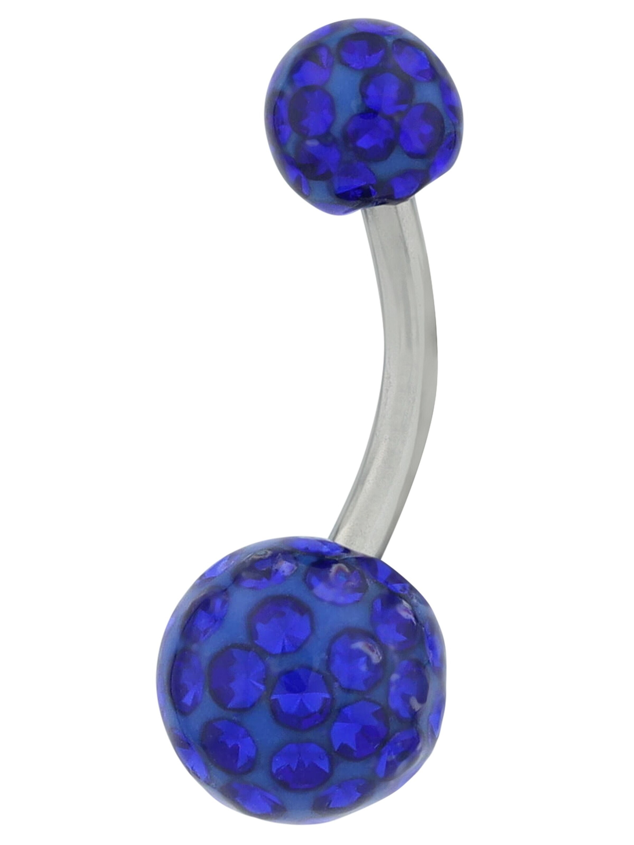 Akzent Piercingschmuck 'langlebig'‌‌‌‌‌‌‌‌‌‌ in Blau: Vorderseite