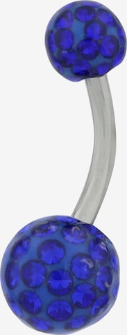 Akzent Piercingschmuck 'langlebig' in Blau: Vorderseite