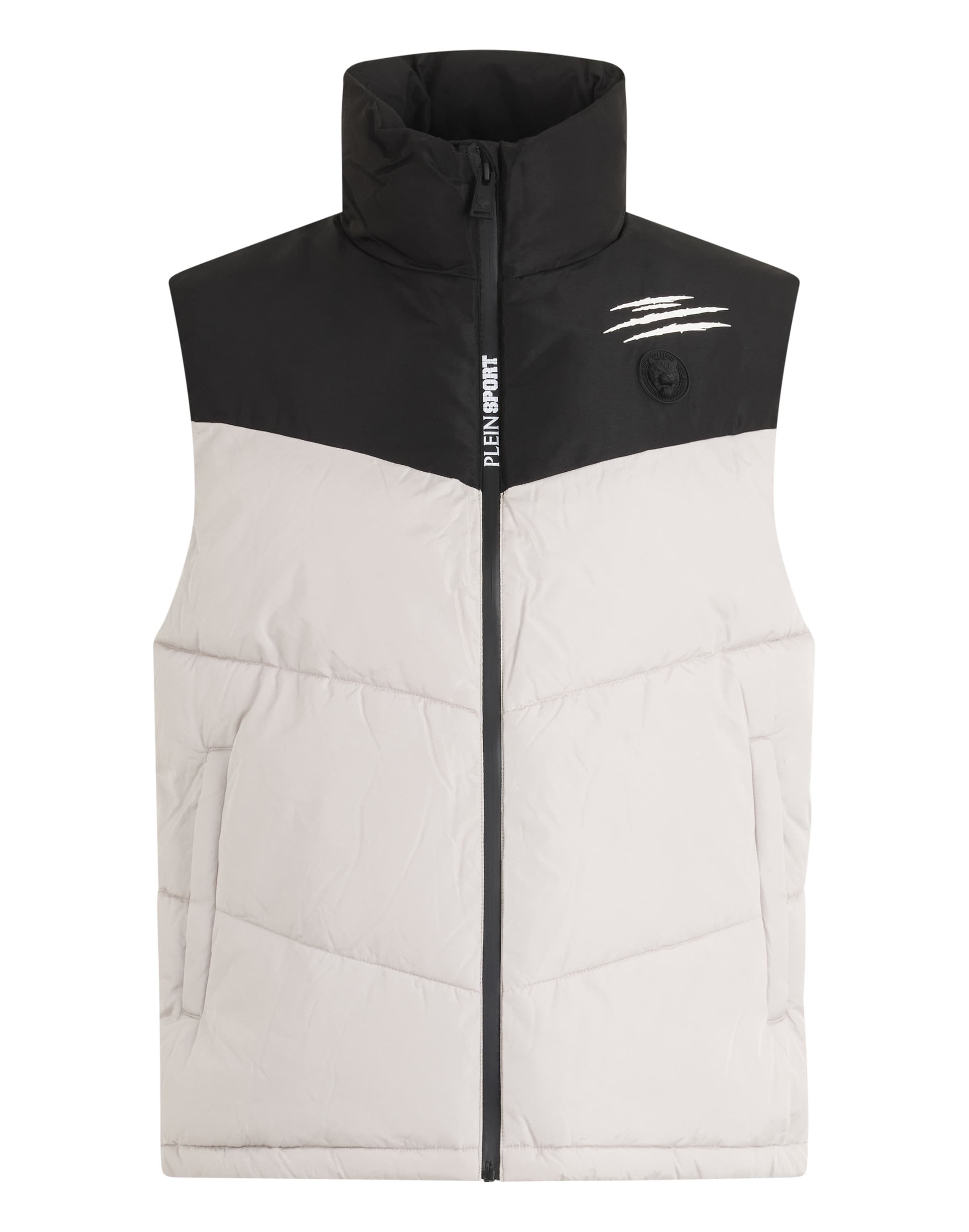 Plein Sport Gilet en crème / noir, Vue avec produit