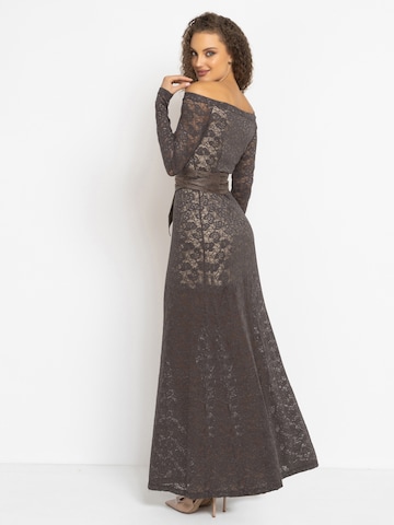 JIORO Dress 'ESSENTIALS' in Brown