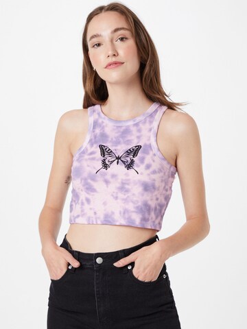 Missguided Top in Purple: front