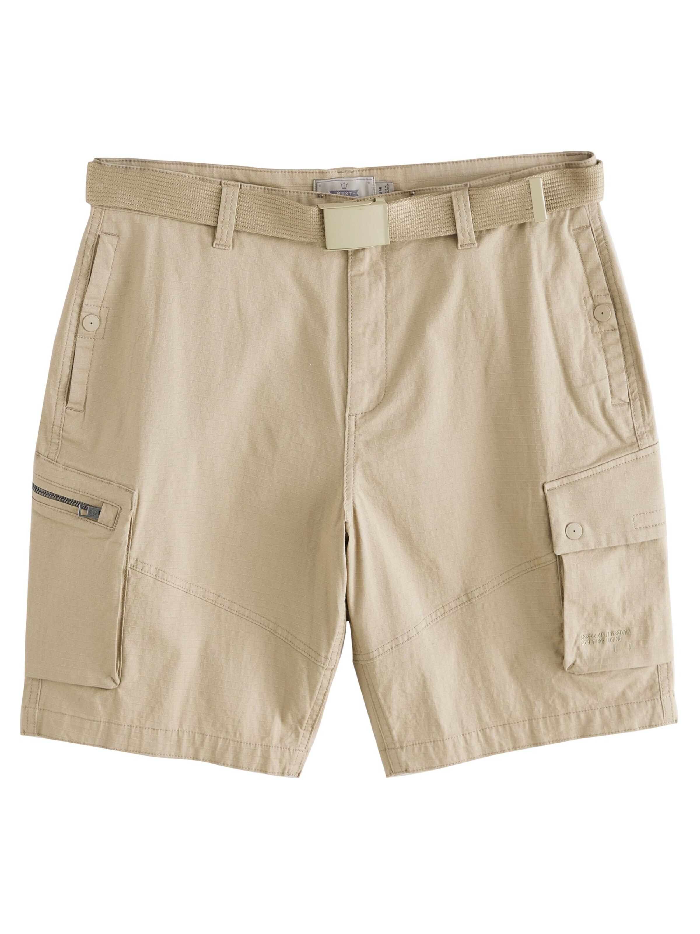 Next Regular Карго панталон в бежово: отпред