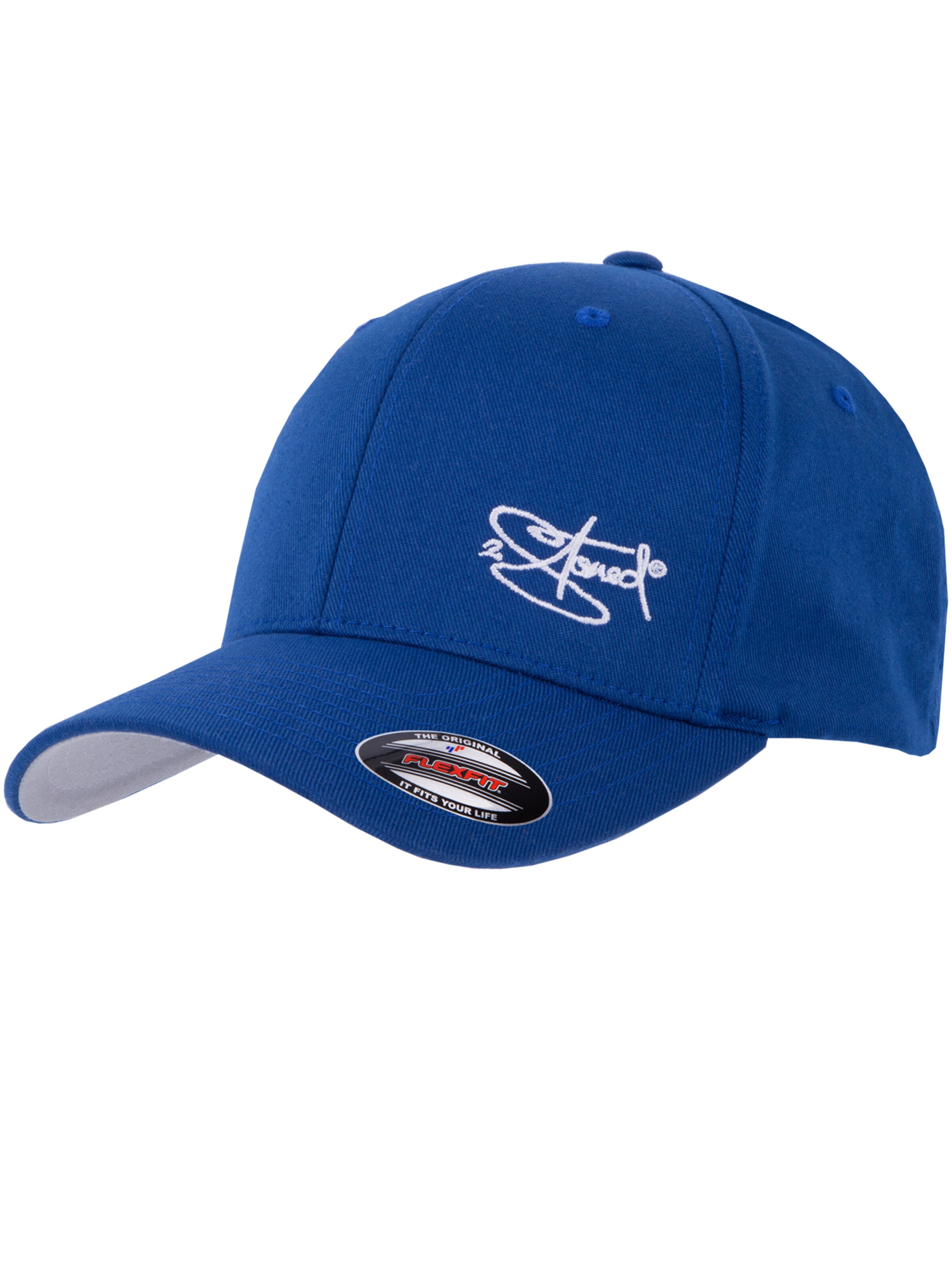 2Stoned Cap 'Flexfit Wooly Combed Classic' in Blue: front