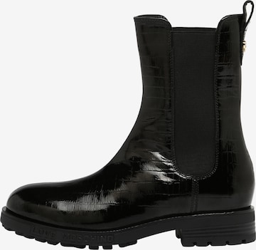 Love Moschino Chelsea Boots in Black: front