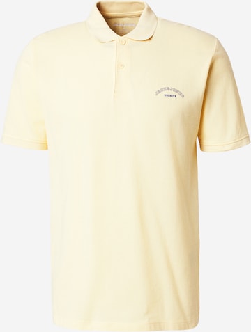 dzeltens JACK & JONES T-Krekls 'JJCOLLEGE': no priekšpuses