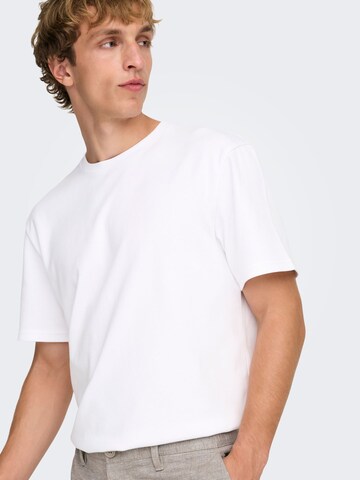 Only & Sons T-Shirt 'ONSCASPIAN' in Weiß