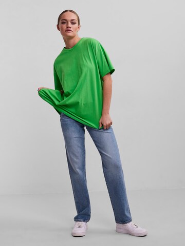 PIECES Oversized Shirt 'Rina' in Green