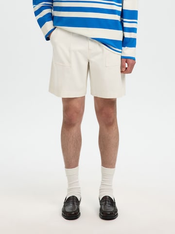 SELECTED Loose fit Pants in White