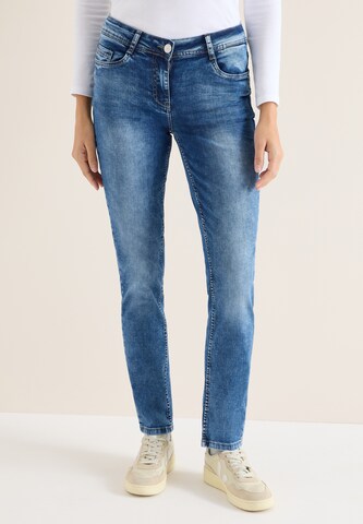 CECIL Slimfit Jeans in Blau: Vorderseite