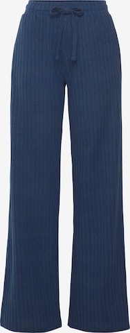 LASCANA Панталон пижама в синьо: отпред