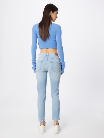 Coupe slim Jean 'Violet' Pepe Jeans en bleu