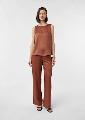 COMMA Loose fit Trousers in Brown: front