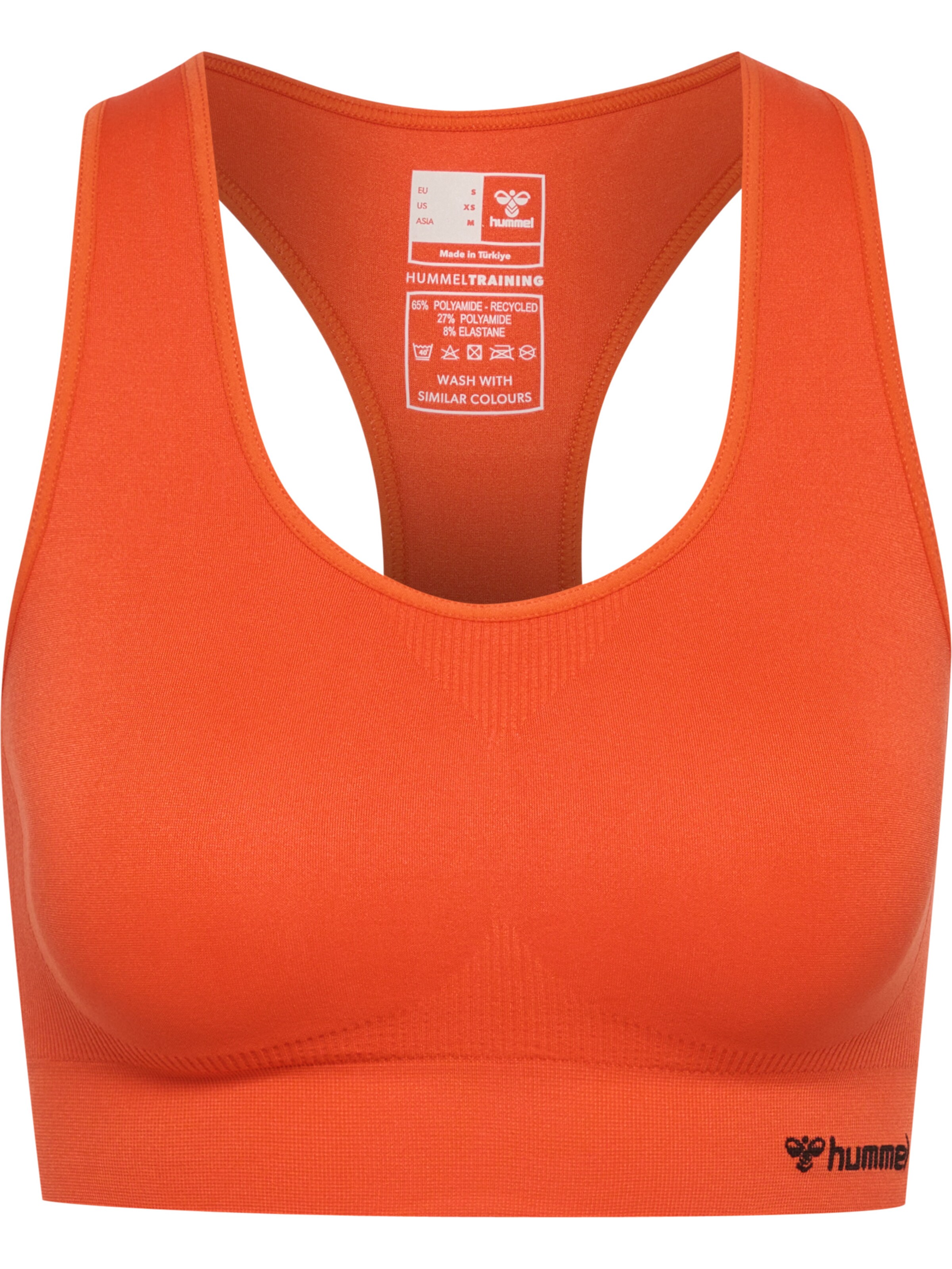 Hummel Bustier Sports-BH 'Tif' i orange: forside